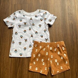 PL Kids | Patterned Kids T-Shirt and Shorts Set